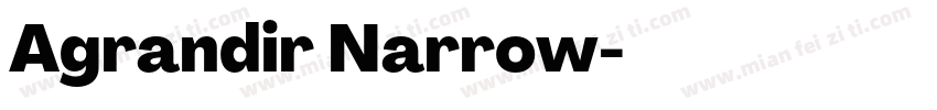 Agrandir Narrow字体转换